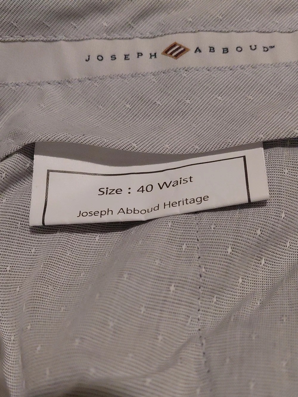 Joseph Abboud Angelico Navy 100%  Linen Dress Pants Size 40 Waist Big And Tall